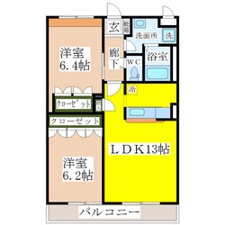 西牟田駅 徒歩23分 2階の物件間取画像